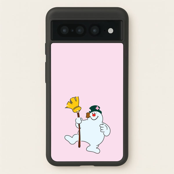 Broom - Snowman  - Frosty The Snowman Phone Case for Google Pixel 7 Pro