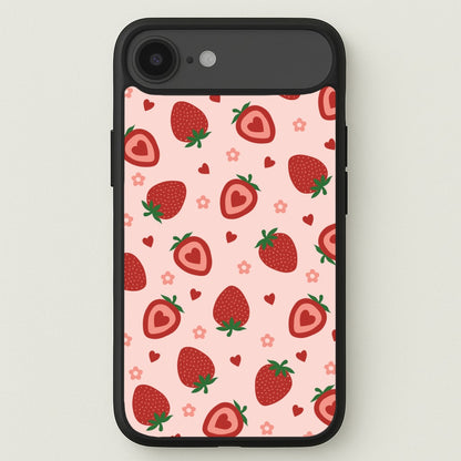 Strawberries And Hearts - Fruit Patterns Phone Case for iPhone 17 Air