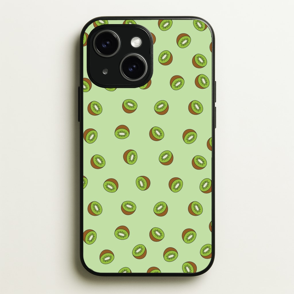 Kiwis - Fruit Patterns  - Fruit Patterns Phone Case for iPhone 15