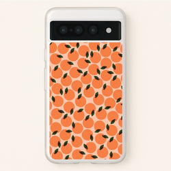 Oranges - Fruit Patterns  - Fruit Patterns Phone Case for Google Pixel 7 Pro