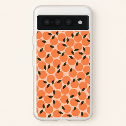 Oranges - Fruit Patterns  - Fruit Patterns Phone Case for Google Pixel 7 Pro