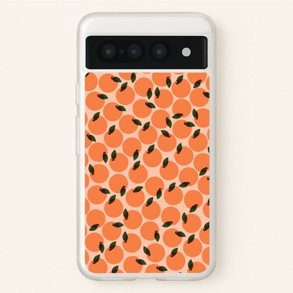 Oranges - Fruit Patterns  - Fruit Patterns Phone Case for Google Pixel 7 Pro