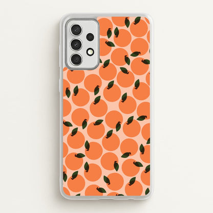 Oranges - Fruit Patterns  - Fruit Patterns Phone Case for Galaxy A52 / A52s