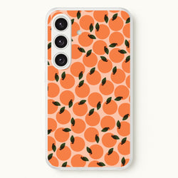 Oranges - Fruit Patterns  - Fruit Patterns Phone Case for Galaxy S25 Plus