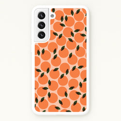 Oranges - Fruit Patterns  - Fruit Patterns Phone Case for Galaxy S22 Plus