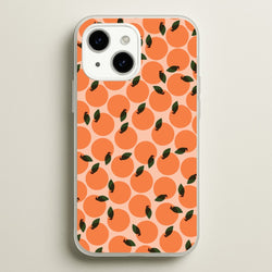 Oranges - Fruit Patterns  - Fruit Patterns Phone Case for iPhone 15