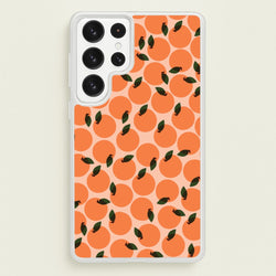 Oranges - Fruit Patterns  - Fruit Patterns Phone Case for Galaxy S22 Ultra
