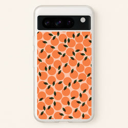 Oranges - Fruit Patterns  - Fruit Patterns Phone Case for Google Pixel 8 Pro