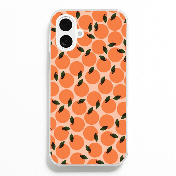 Oranges - Fruit Patterns  - Fruit Patterns Phone Case for iPhone 16 Plus