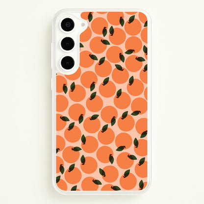 Oranges - Fruit Patterns  - Fruit Patterns Phone Case for Galaxy S23