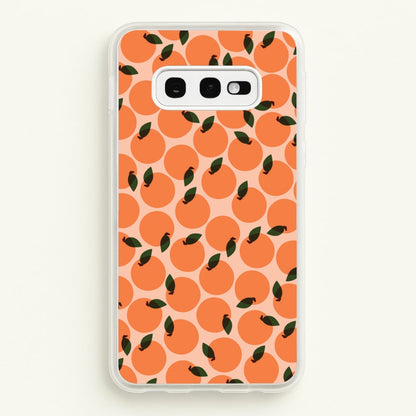 Oranges - Fruit Patterns  - Fruit Patterns Phone Case for Galaxy S10e