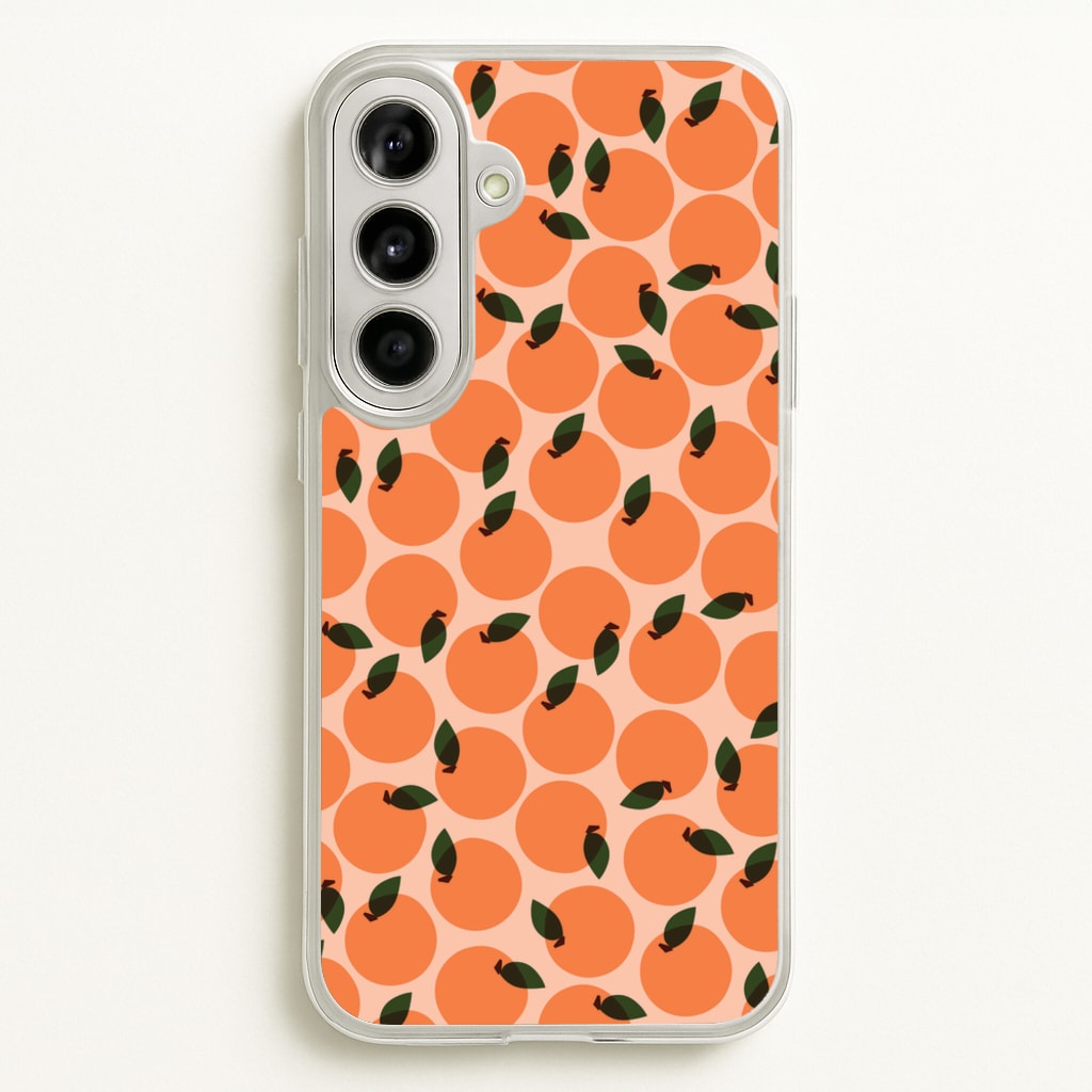 Oranges - Fruit Patterns  - Fruit Patterns Phone Case for Galaxy A56