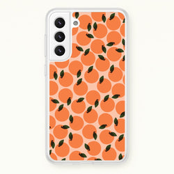 Oranges - Fruit Patterns  - Fruit Patterns Phone Case for Galaxy S21