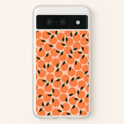 Oranges - Fruit Patterns  - Fruit Patterns Phone Case for Google Pixel 8