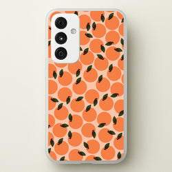 Oranges - Fruit Patterns  - Fruit Patterns Phone Case for Galaxy A35