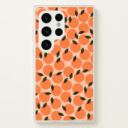 Oranges - Fruit Patterns  - Fruit Patterns Phone Case for Galaxy S24 Ultra