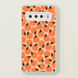 Oranges - Fruit Patterns  - Fruit Patterns Phone Case for Galaxy S10 Plus