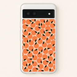 Oranges - Fruit Patterns  - Fruit Patterns Phone Case for Google Pixel 7a