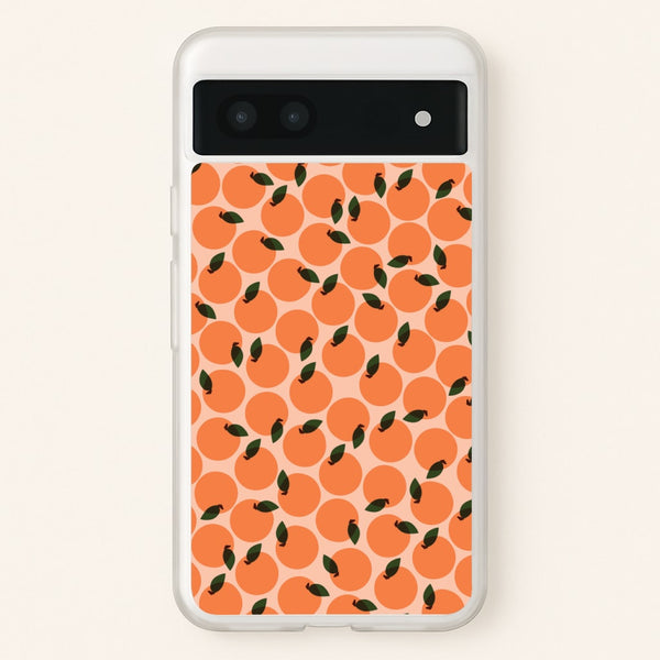Oranges - Fruit Patterns  - Fruit Patterns Phone Case for Google Pixel 7a