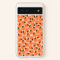 Oranges - Fruit Patterns  - Fruit Patterns Phone Case for Google Pixel 6