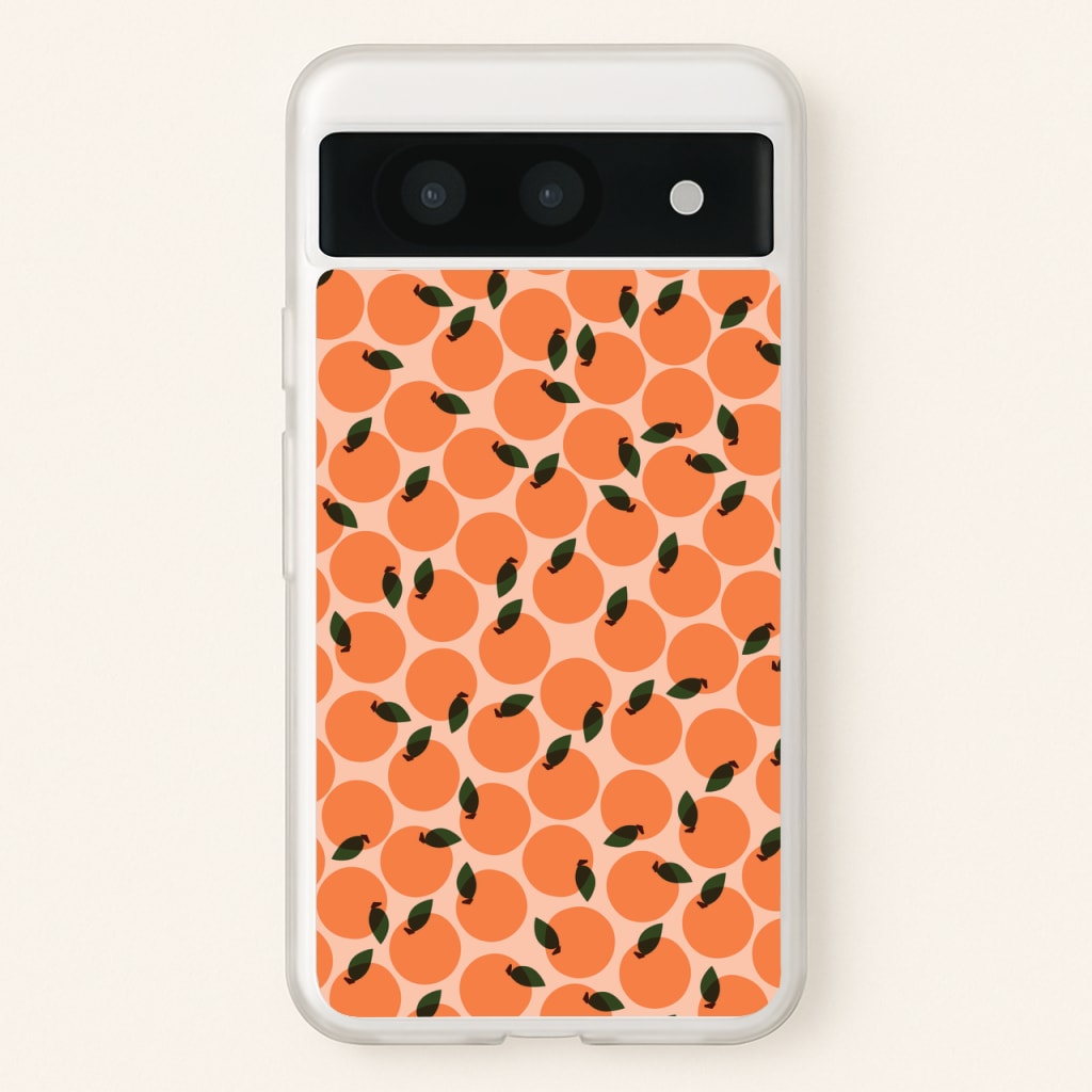 Oranges - Fruit Patterns  - Fruit Patterns Phone Case for Google Pixel 8a