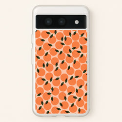 Oranges - Fruit Patterns  - Fruit Patterns Phone Case for Google Pixel 8a