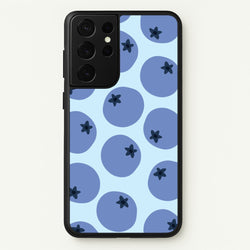 Blueberries - Fruit Patterns  - Fruit Patterns Phone Case for Galaxy S21 Ultra