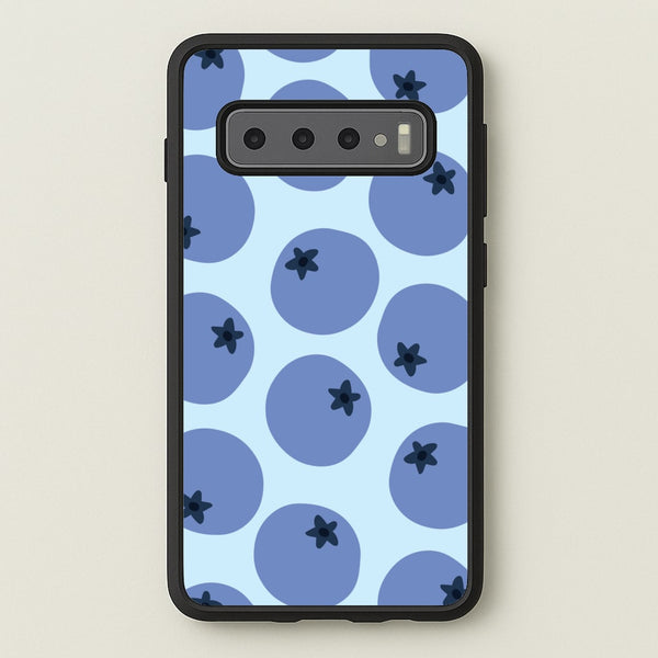 Blueberries - Fruit Patterns  - Fruit Patterns Phone Case for Galaxy S10 Plus