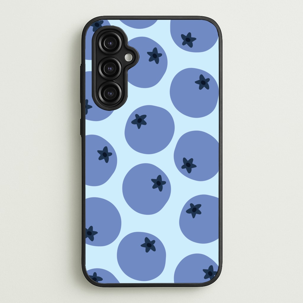 Blueberries - Fruit Patterns  - Fruit Patterns Phone Case for Galaxy A14
