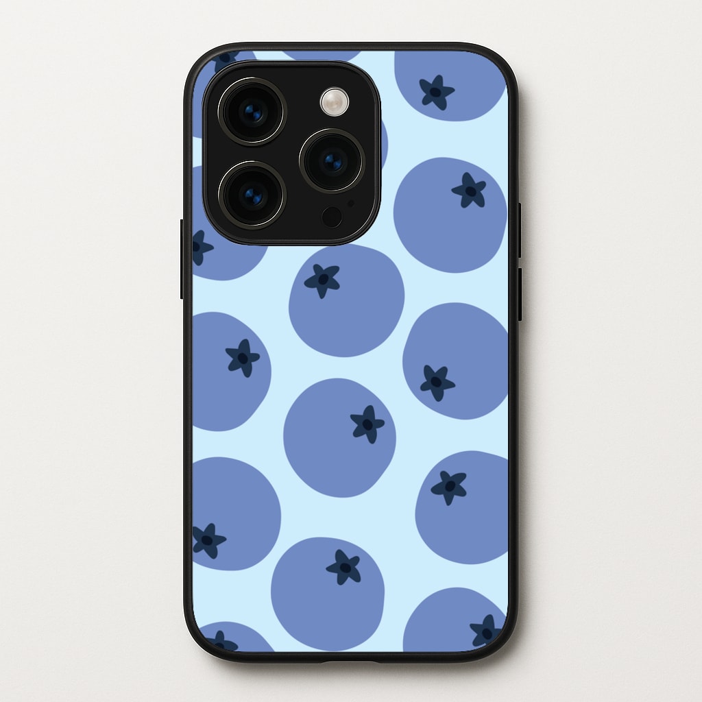 Blueberries - Fruit Patterns  - Fruit Patterns Phone Case for iPhone 15 Pro Max