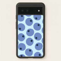 Blueberries - Fruit Patterns  - Fruit Patterns Phone Case for Google Pixel 6