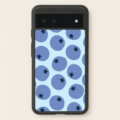 Blueberries - Fruit Patterns  - Fruit Patterns Phone Case for Google Pixel 6