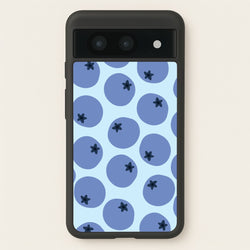 Blueberries - Fruit Patterns  - Fruit Patterns Phone Case for Google Pixel 8a