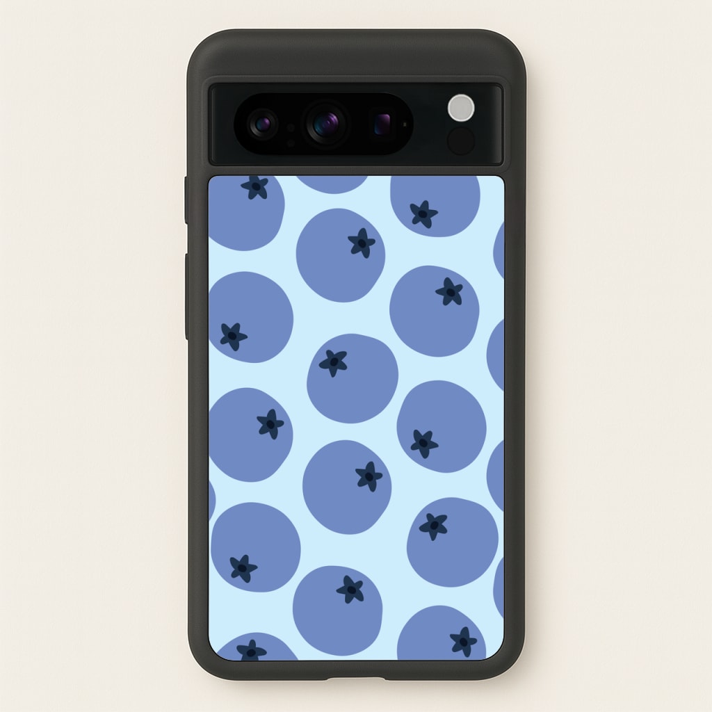 Blueberries - Fruit Patterns  - Fruit Patterns Phone Case for Google Pixel 8 Pro