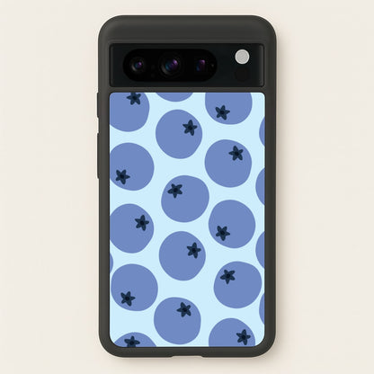 Blueberries - Fruit Patterns  - Fruit Patterns Phone Case for Google Pixel 8 Pro