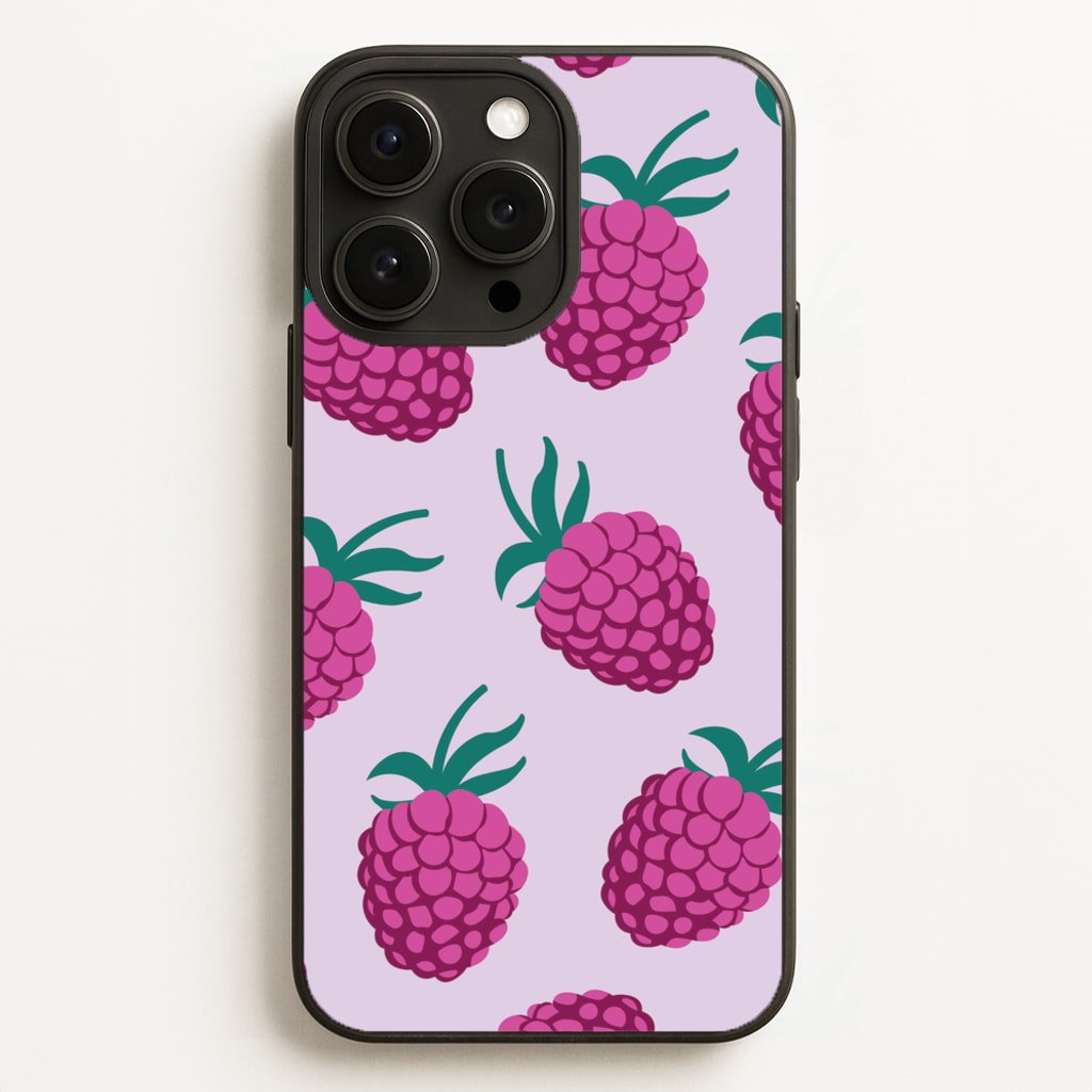Rasberries - Fruit Patterns Phone Case