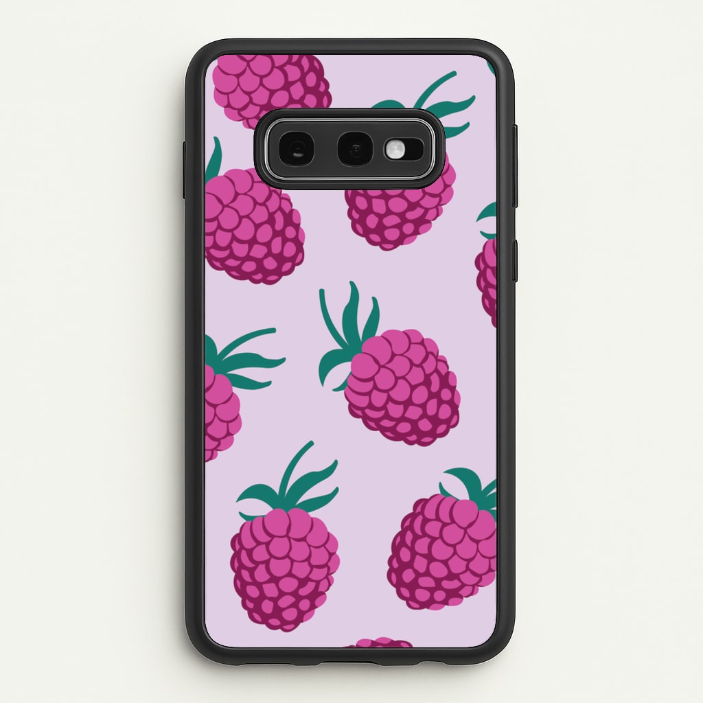 Rasberries - Fruit Patterns  - Fruit Patterns Phone Case for Galaxy S10e