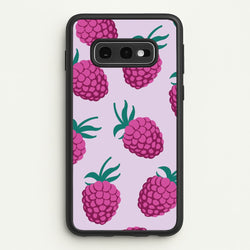 Rasberries - Fruit Patterns  - Fruit Patterns Phone Case for Galaxy S10e