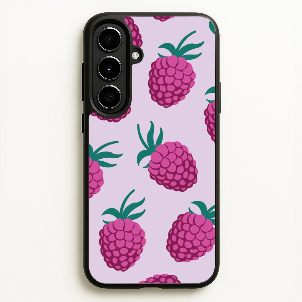 Rasberries - Fruit Patterns  - Fruit Patterns Phone Case for Galaxy A56