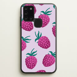 Rasberries - Fruit Patterns  - Fruit Patterns Phone Case for Galaxy A21s