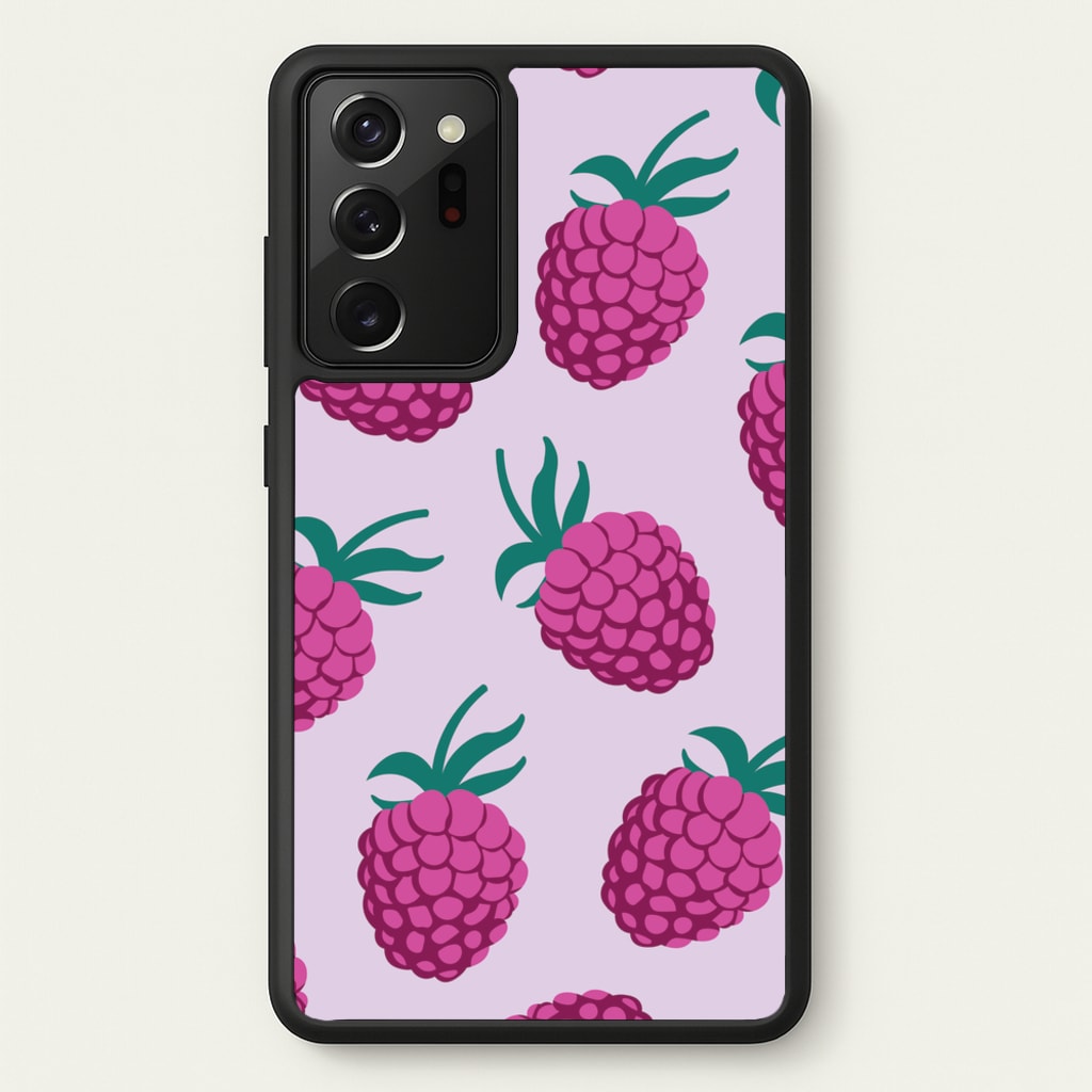 Rasberries - Fruit Patterns  - Fruit Patterns Phone Case for Galaxy Note 20 Ultra