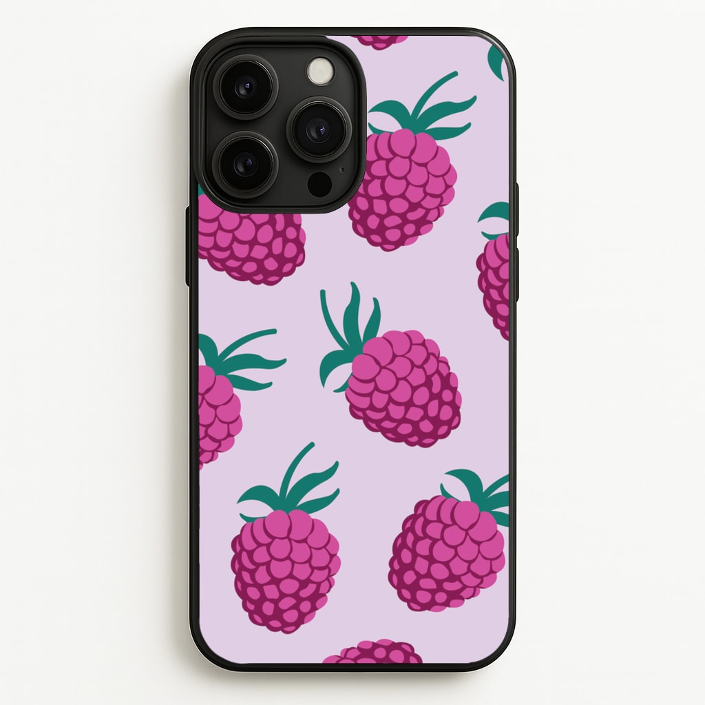 Rasberries - Fruit Patterns  - Fruit Patterns Phone Case for iPhone 13 Pro Max