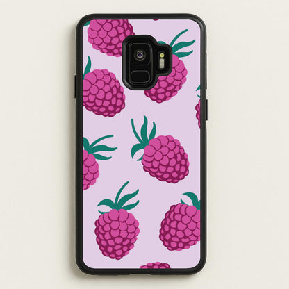 Rasberries - Fruit Patterns  - Fruit Patterns Phone Case for Galaxy S9