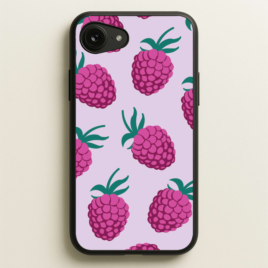 Rasberries - Fruit Patterns  - Fruit Patterns Phone Case for iPhone 16e