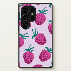 Rasberries - Fruit Patterns  - Fruit Patterns Phone Case for Galaxy S24 Ultra