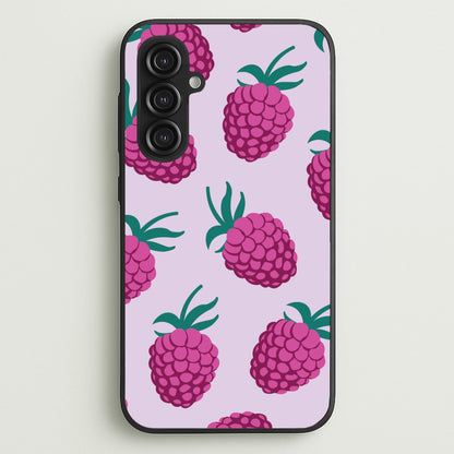 Rasberries - Fruit Patterns  - Fruit Patterns Phone Case for Galaxy S23FE