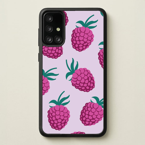 Rasberries - Fruit Patterns  - Fruit Patterns Phone Case for Galaxy A71