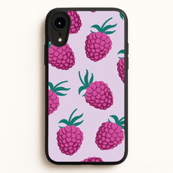 Rasberries - Fruit Patterns  - Fruit Patterns Phone Case for iPhone XR