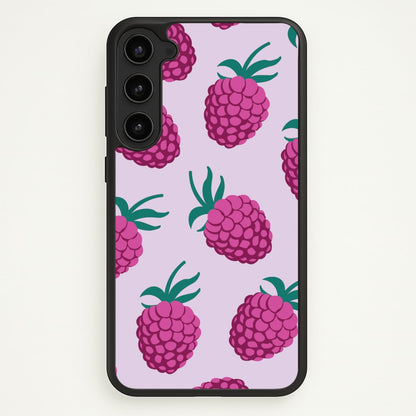 Rasberries - Fruit Patterns  - Fruit Patterns Phone Case for Galaxy S23 Plus