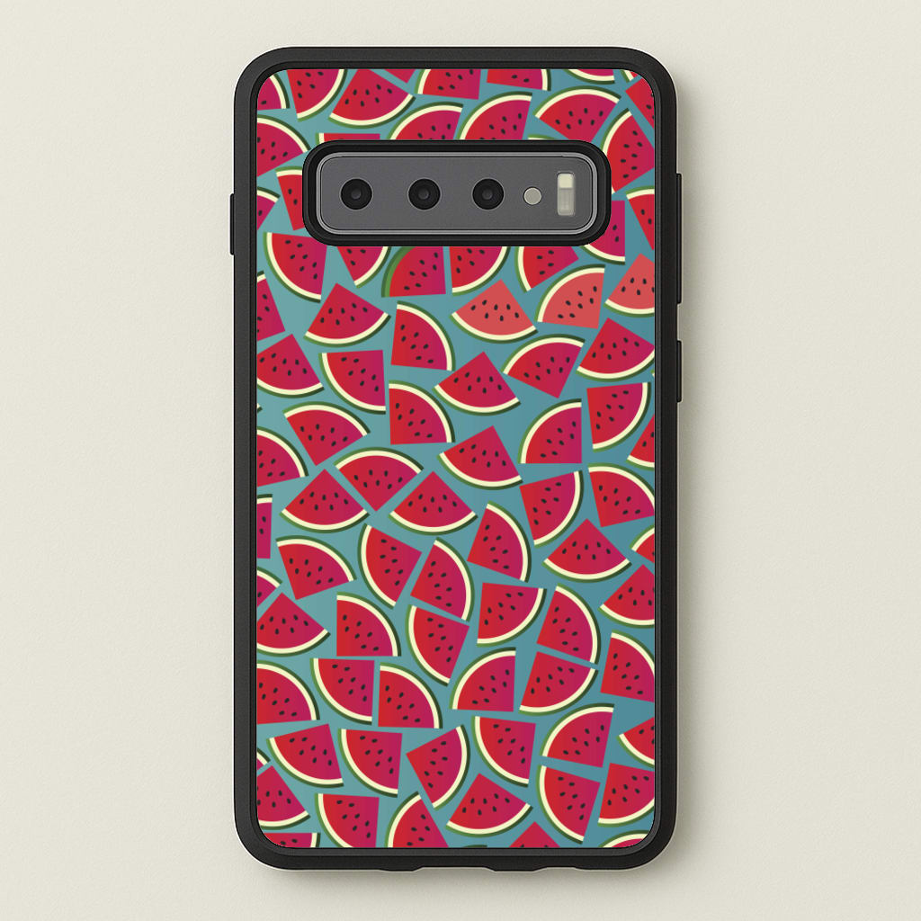 Watermelons - Fruit Patterns  - Fruit Patterns Phone Case for Galaxy S10 Plus